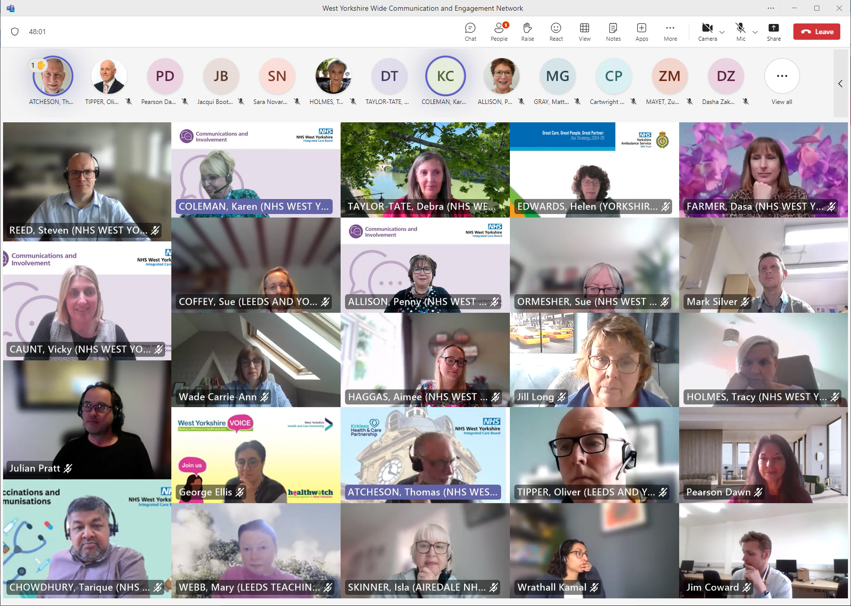West Yorkshire communication and involvement network 23 May 2024 screenshot