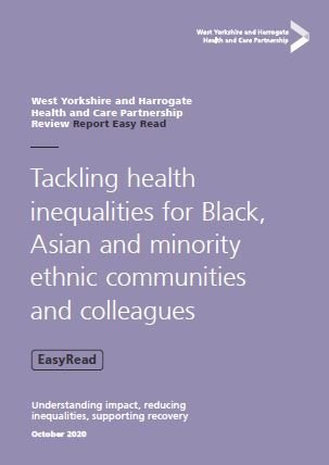 BAME report easyread cover