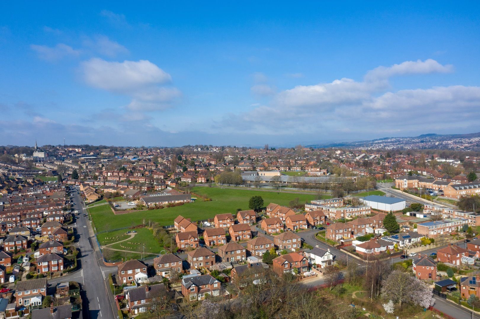 Aerial photo of West Yorkshire