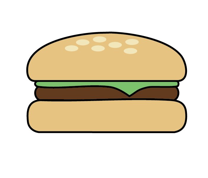 A burger.