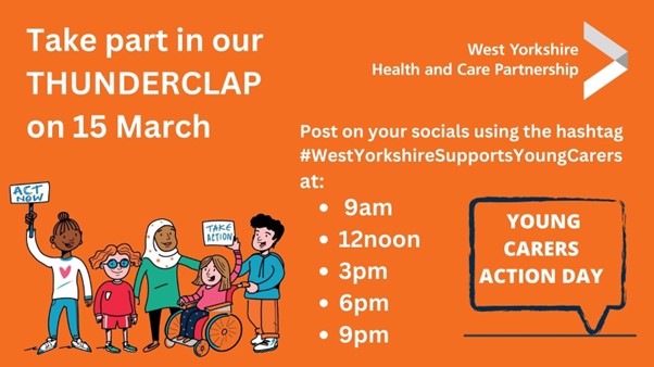 Young Carers Action Day is on 15 March – join our thunderclap on twitter