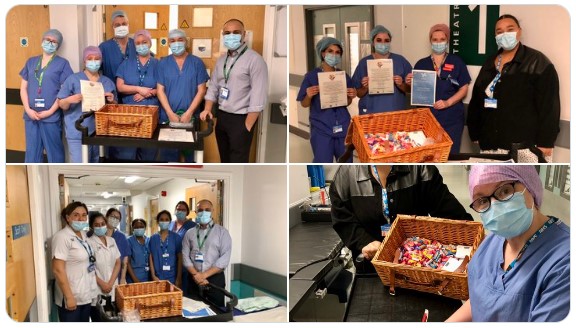 Staff at Calderdale and Huddersfield NHS Foundation Trust having been pledging to Root Out Racism  - photos courtesy of Neeraj Bhasin, Deputy Medical Director and Consultant Vascular Surgeon at CHFT