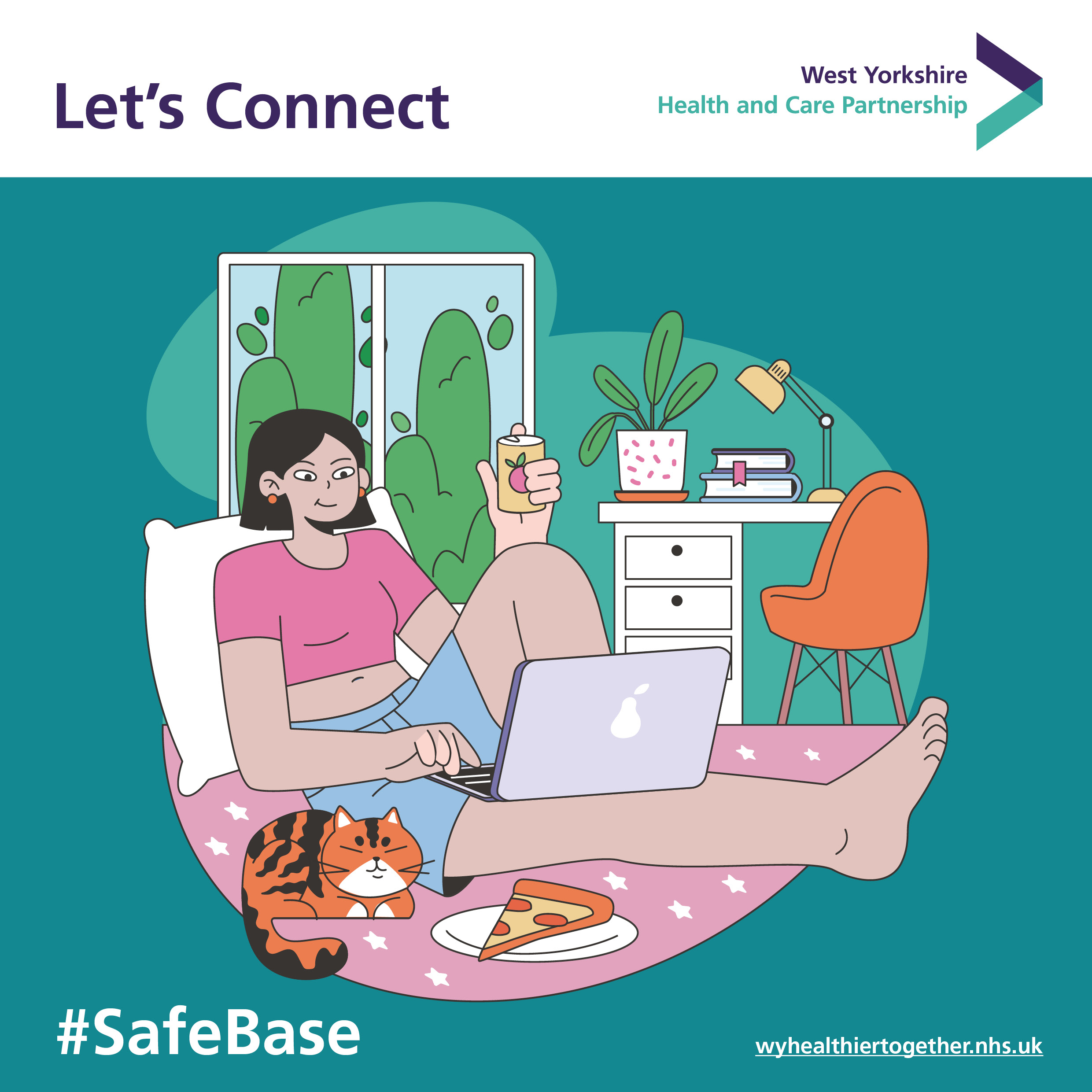 A cartoon graphic that reads 'Safe Base'.