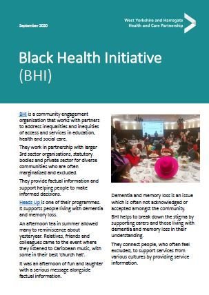 Black Health Initiative case study