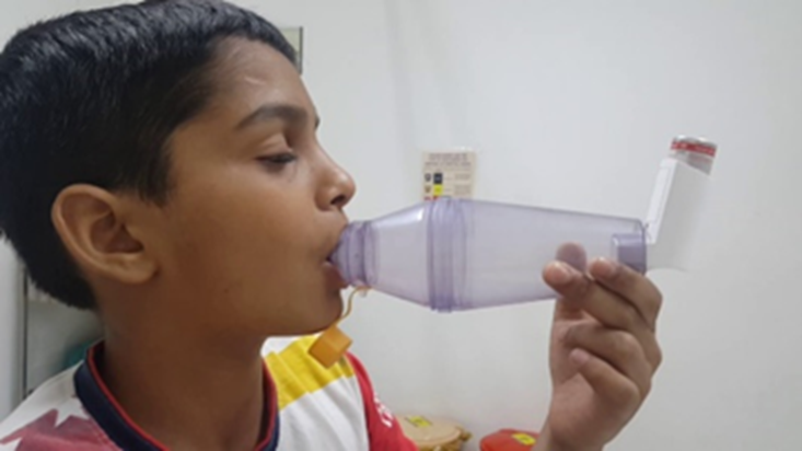 Child with asthma