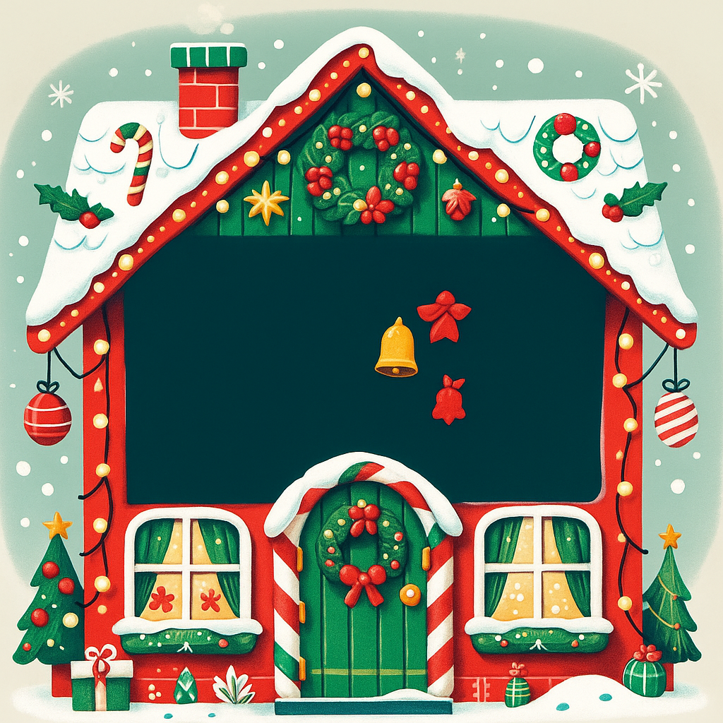Christmas Advent house - decorative