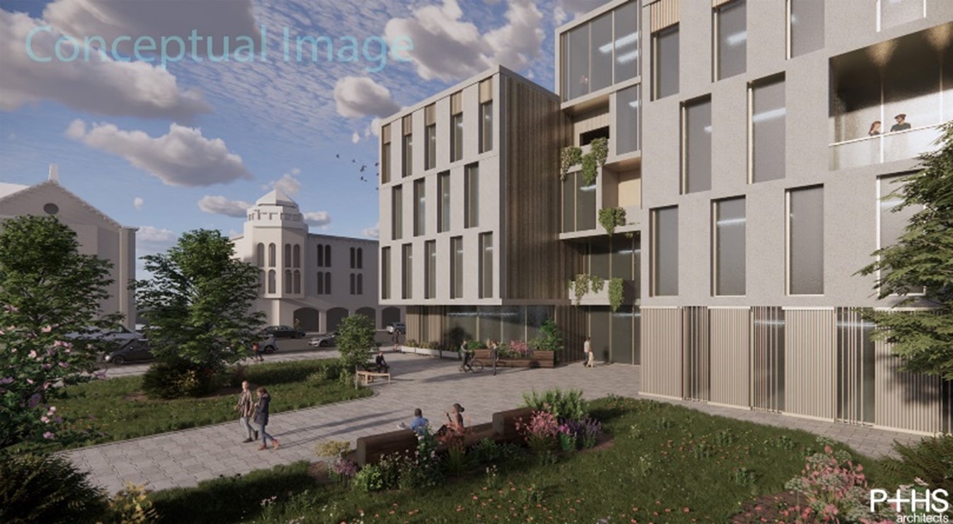 conceptual image of the proposed Keighley health and wellbeing centre