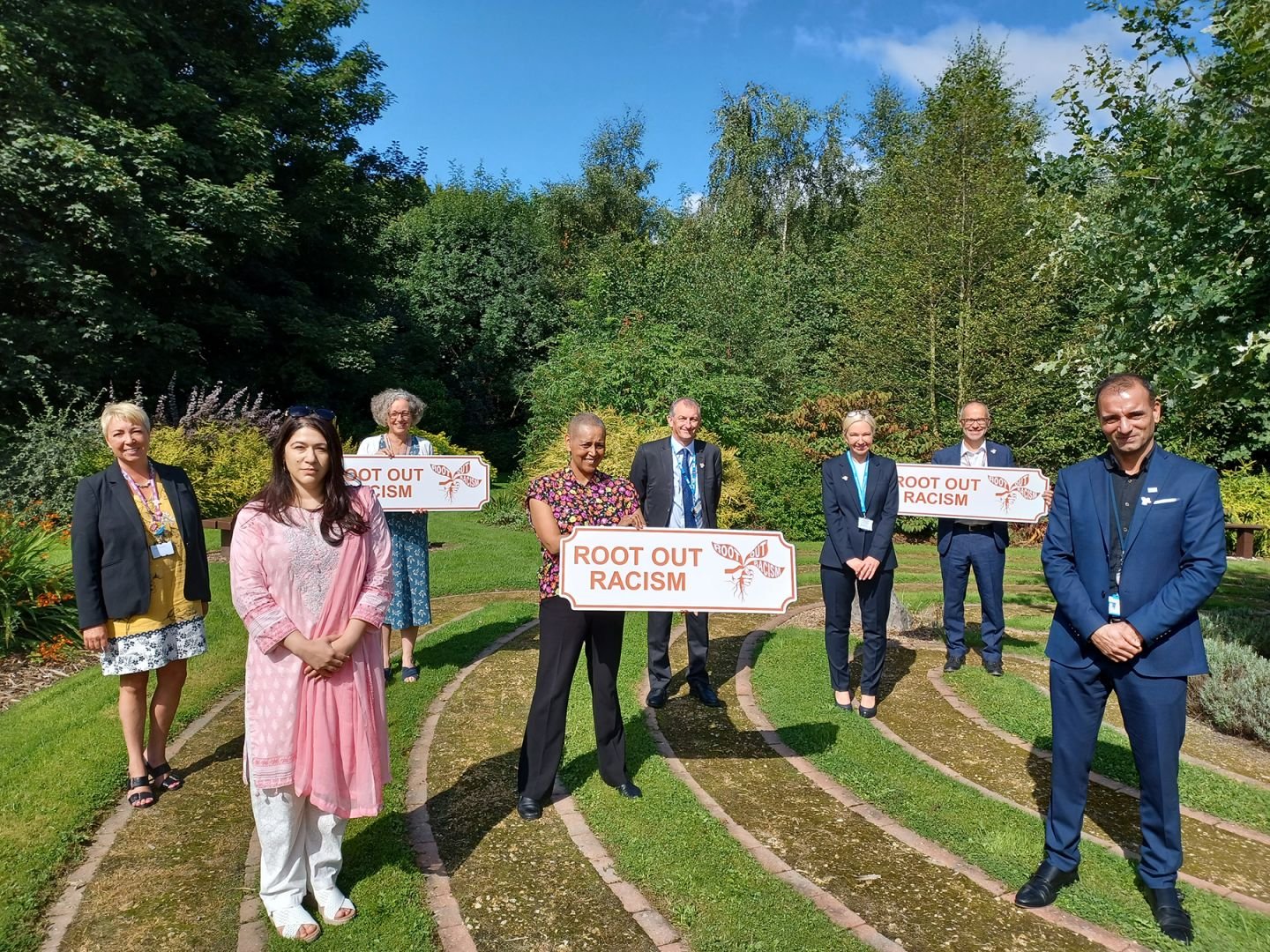 Standing together for the Root Out Racism launch in Wakefield