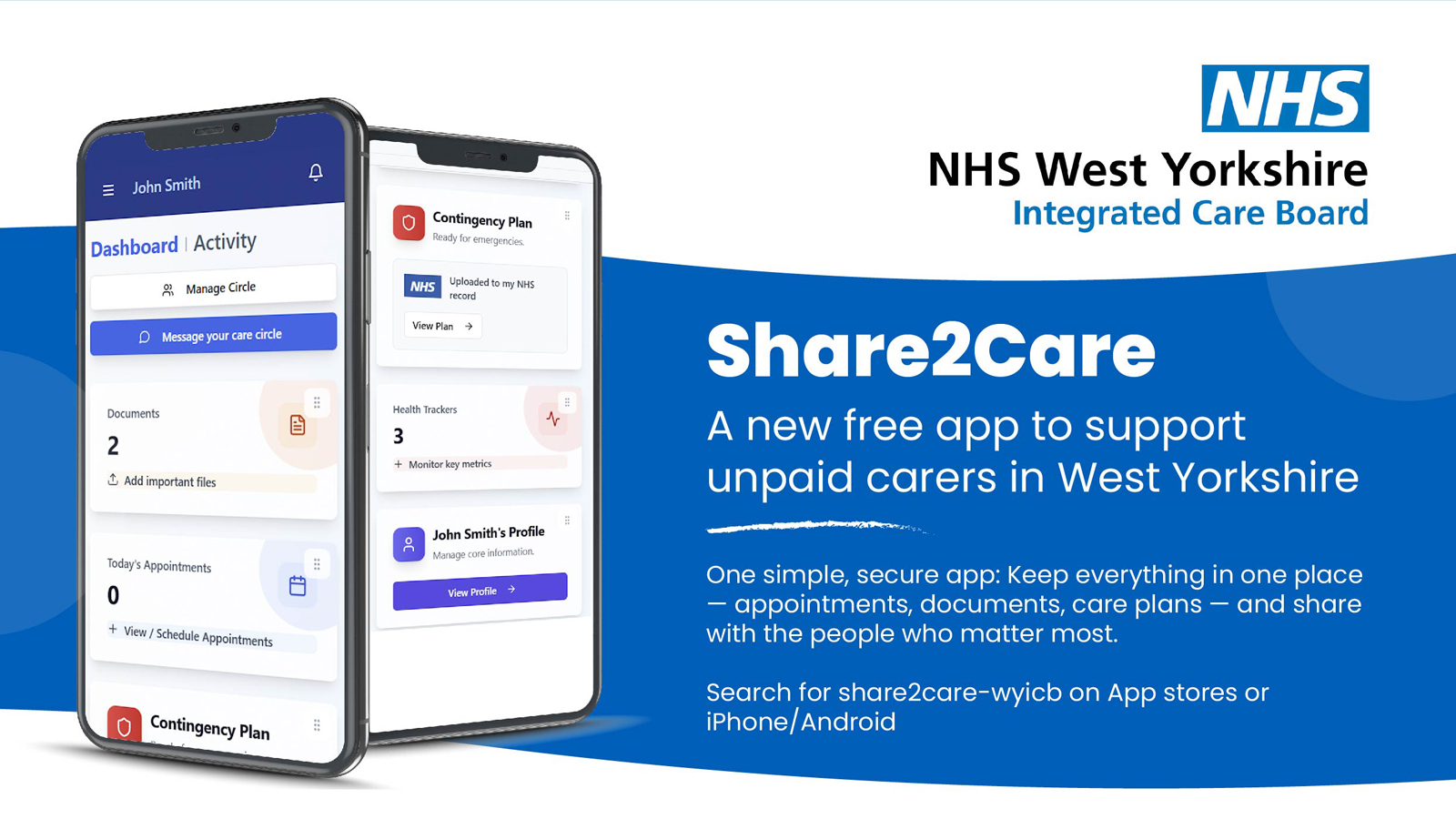Share2Care app graphic (decoratiove)