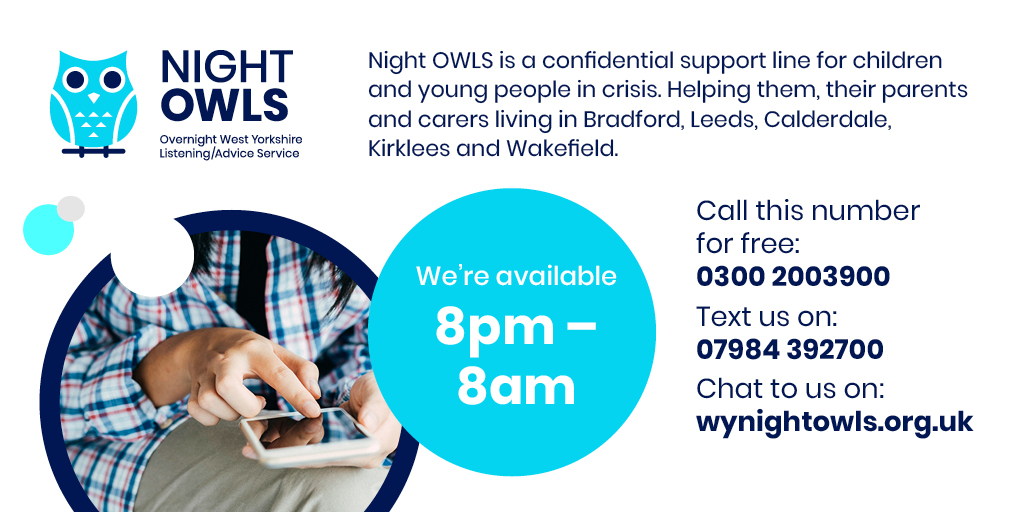 Night OWLS overnight listening and advice service for young people