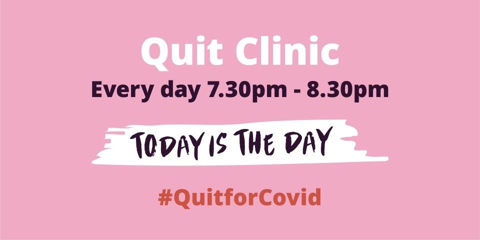 'quit for covid' smoking cessation campaign