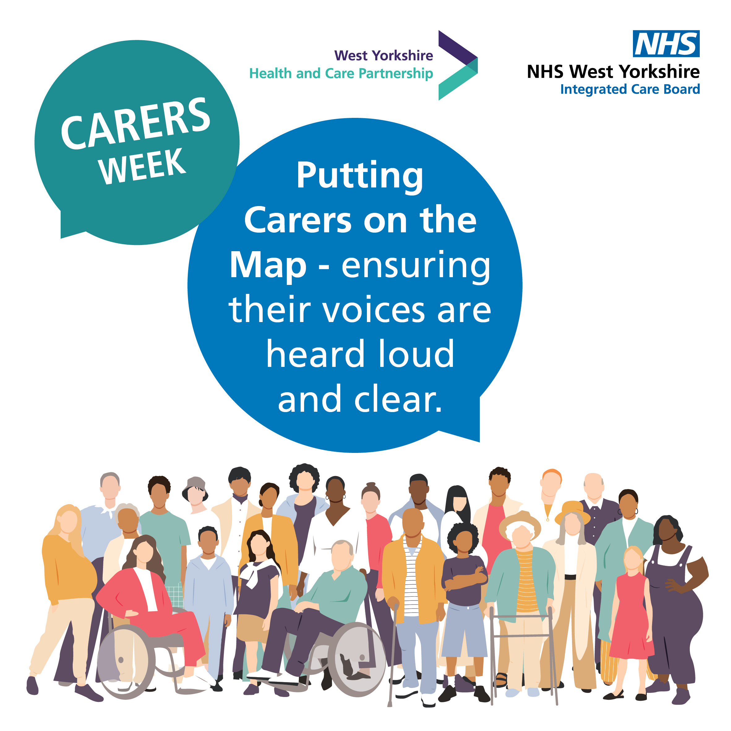 Carers Week 2024 - putting carers on the map, ensuring their voices are heard.
