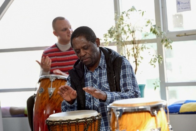 Man drumming