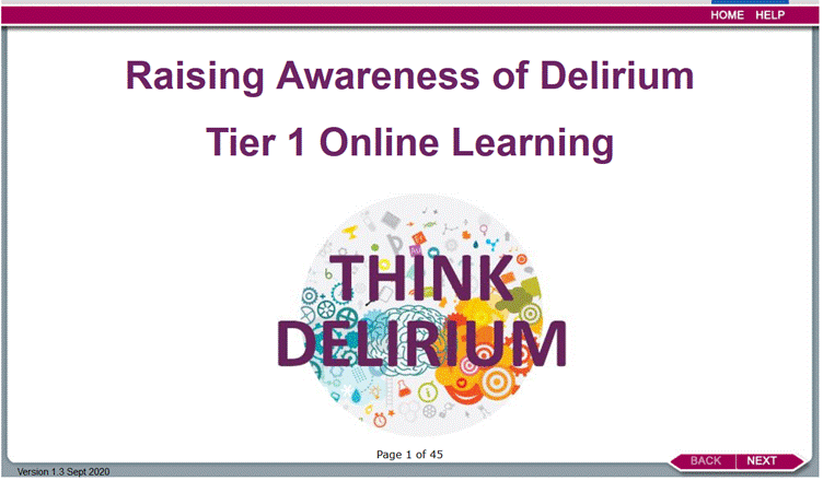 Raising awareness of delirium