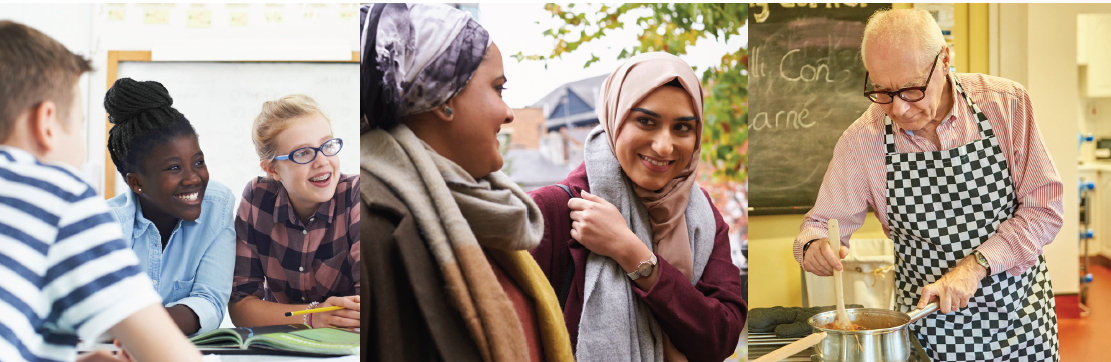 stock photo collage representing Wakefield Recovery College