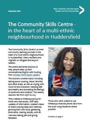 The Community Skills Centre case study