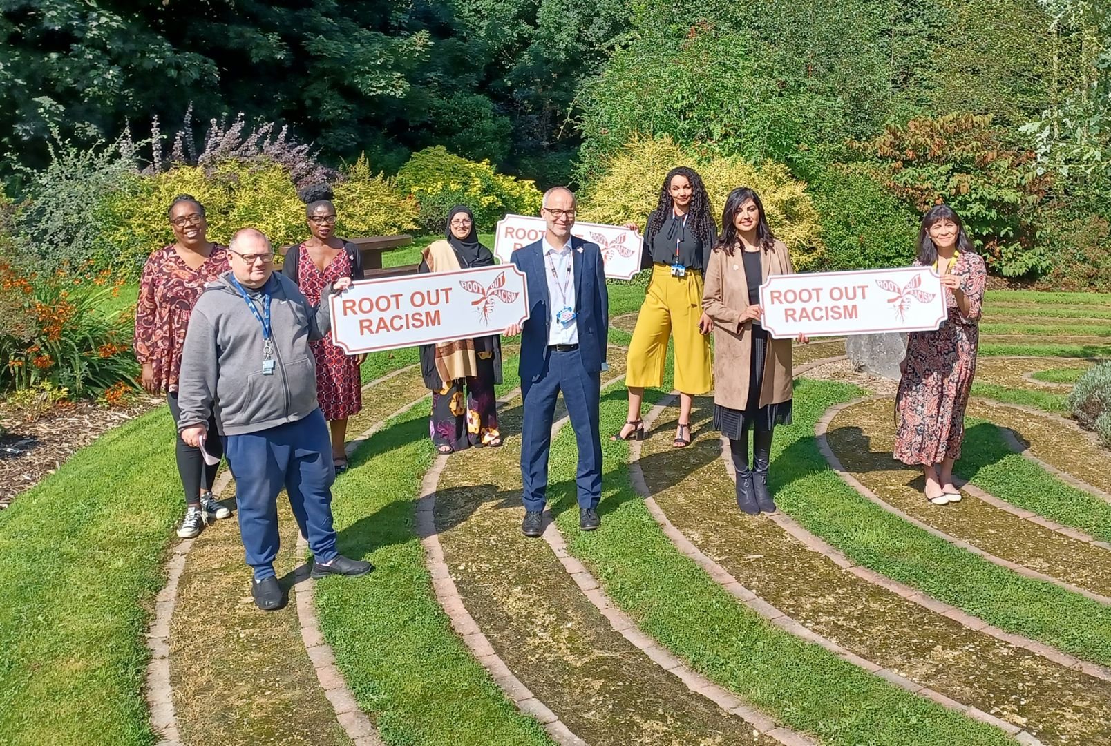 Standing together for the Root Out Racism launch in Wakefield