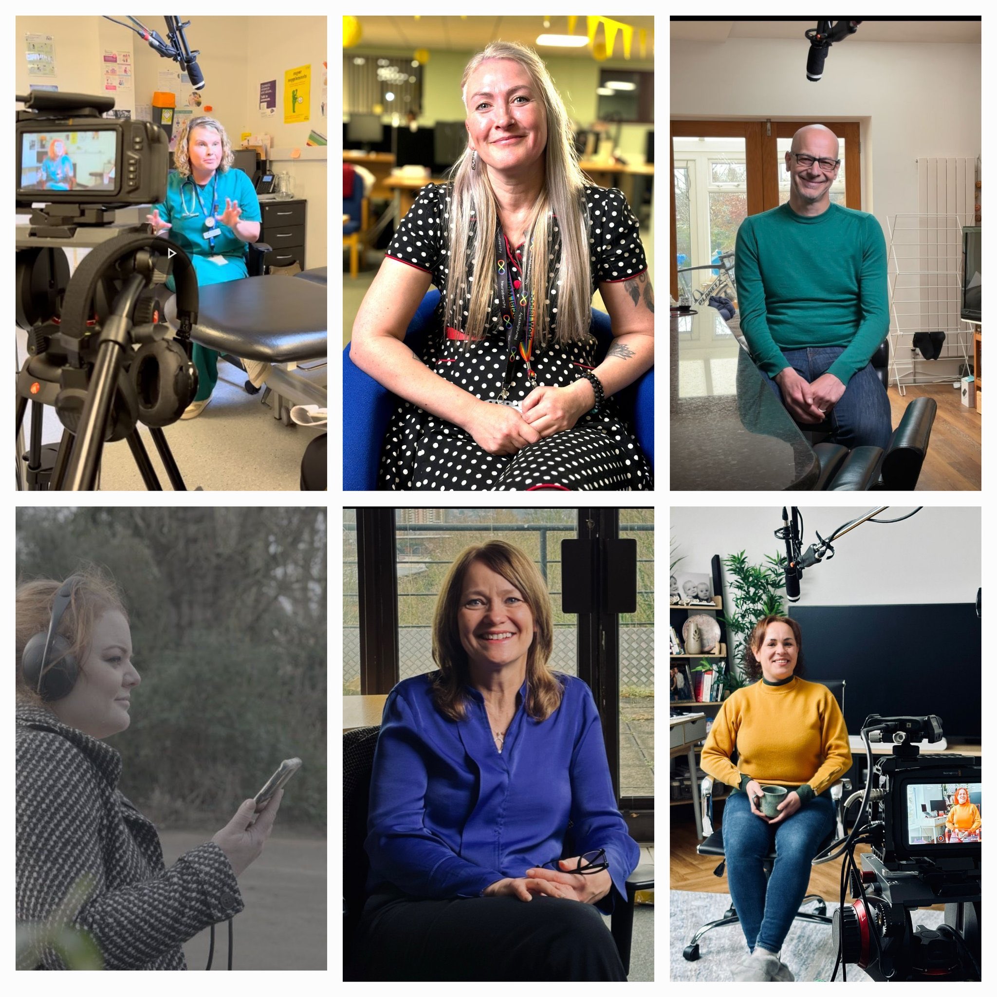 Mental Health Week collage of staff