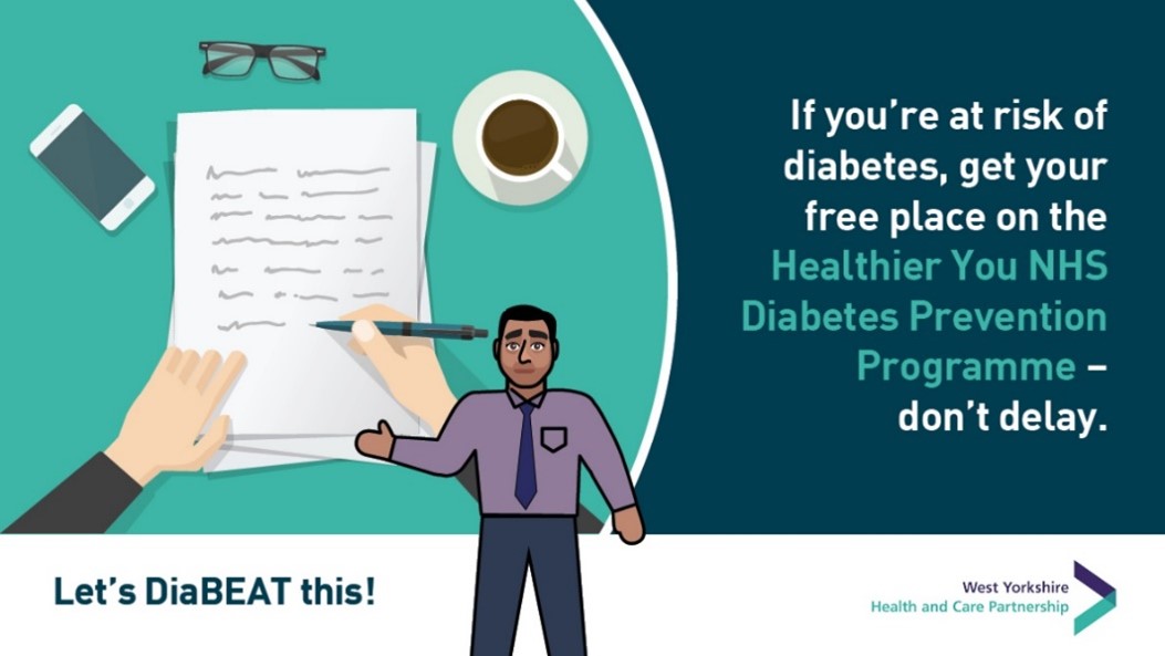 get your free place on the Healthier You NHS Diabetes Prevention programme