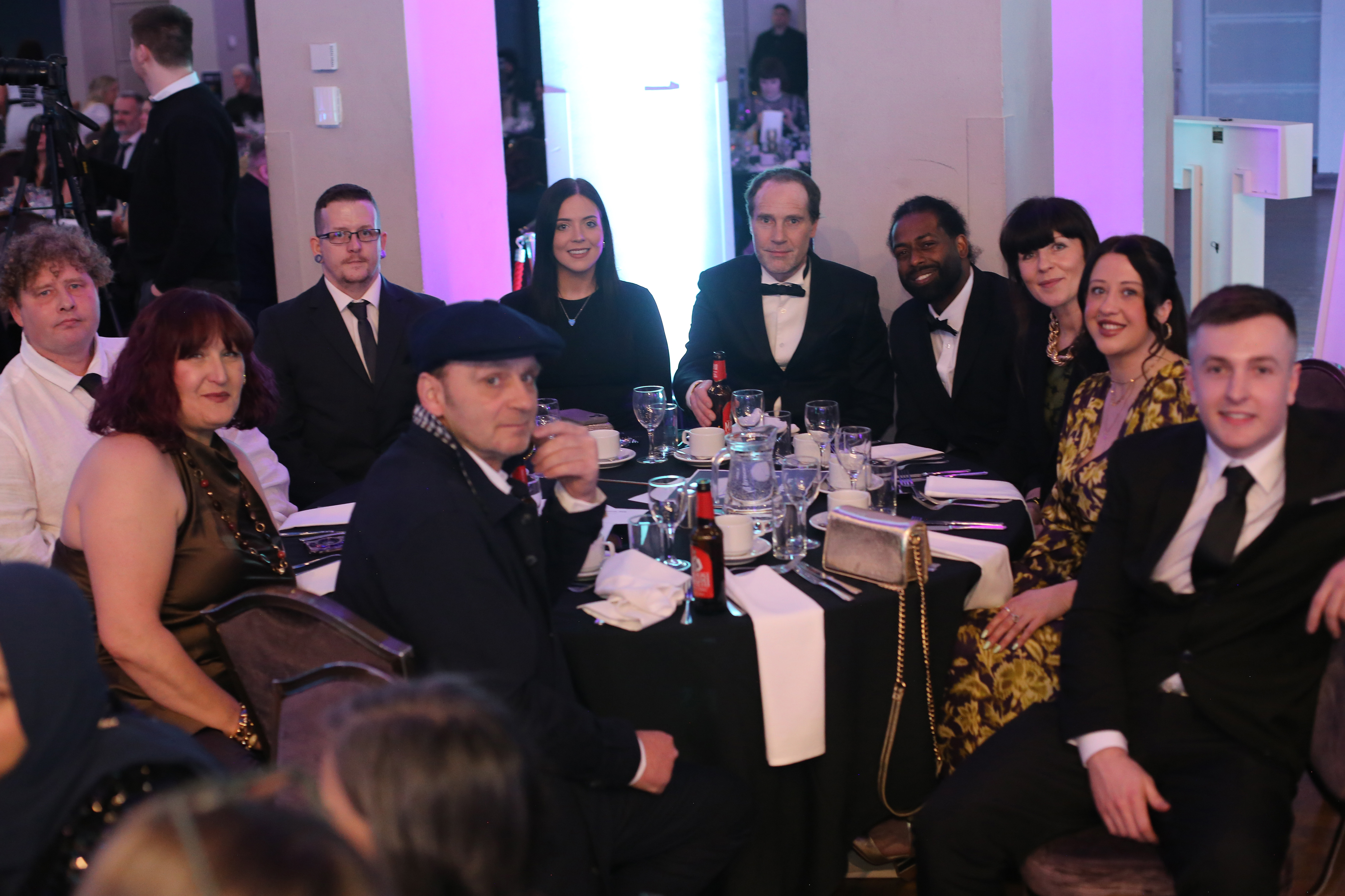 Table of award winning attendees