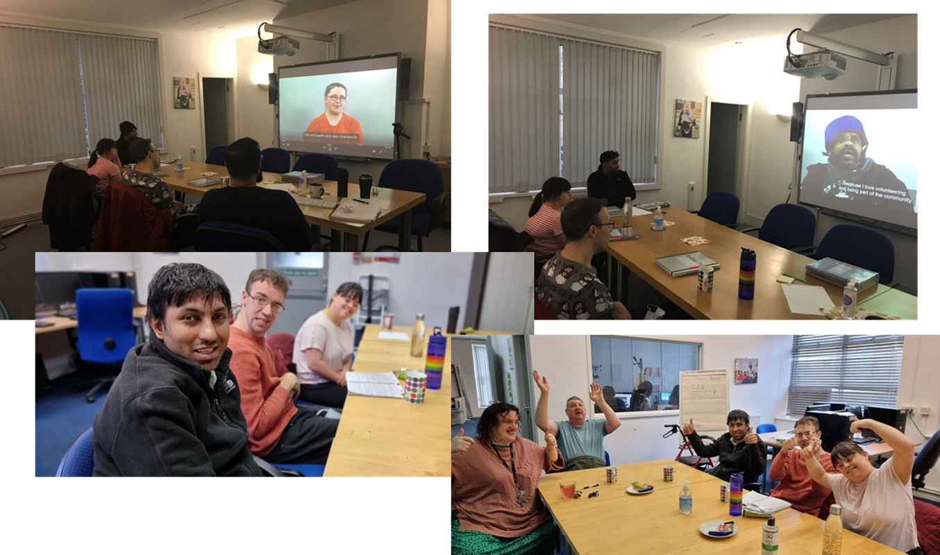 Collage of our learning disability health and care champions