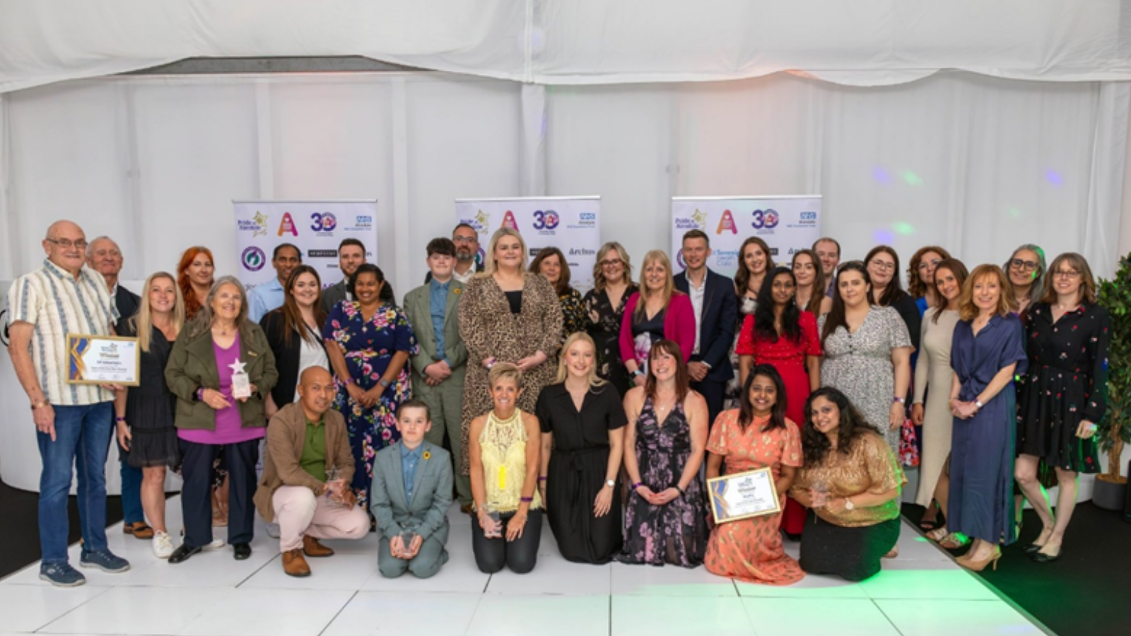 Image of group of people at the Pride of Airedale awards