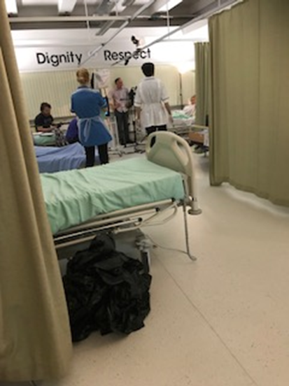 Filming Ward scene