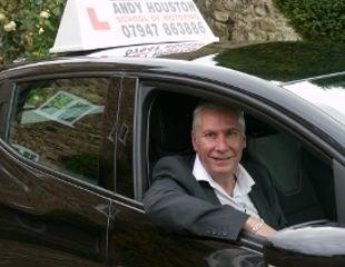 Andy Houston in his car