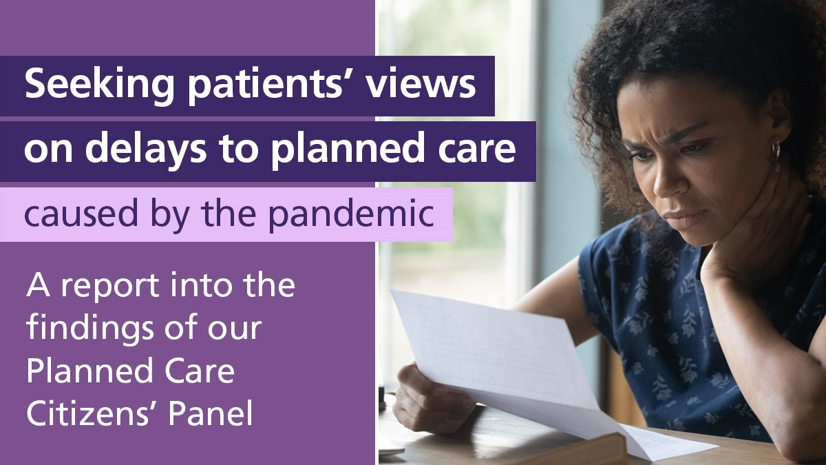 a report into the findings of our planned care citizens panel