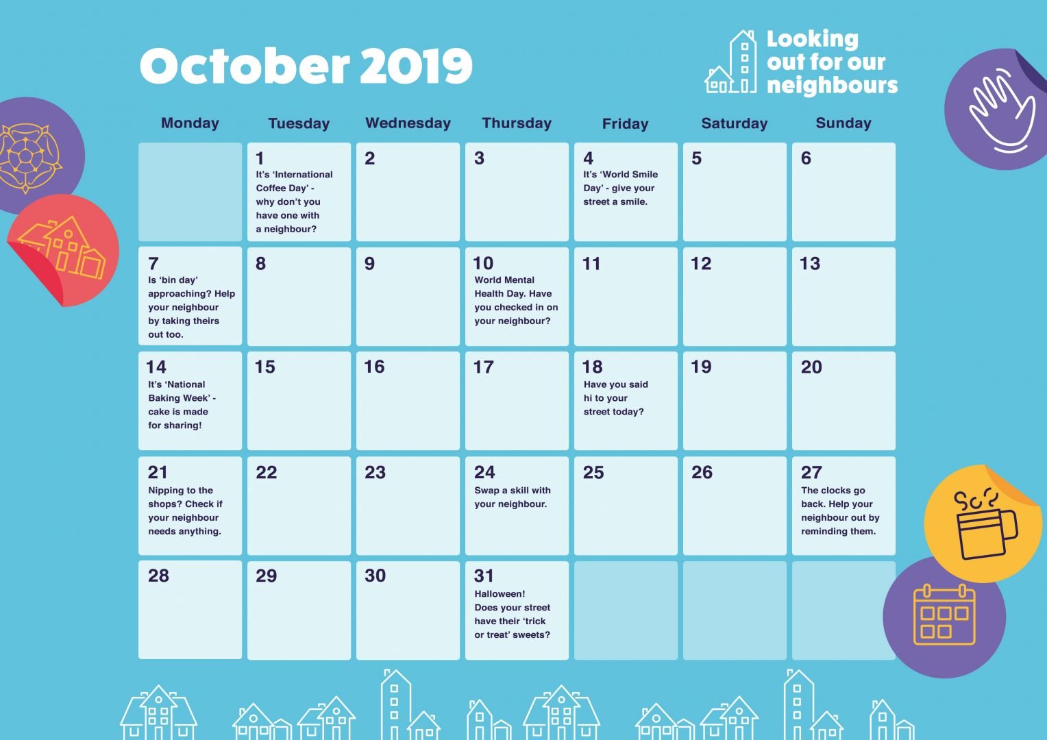 Our Neighbours Calender October 2019