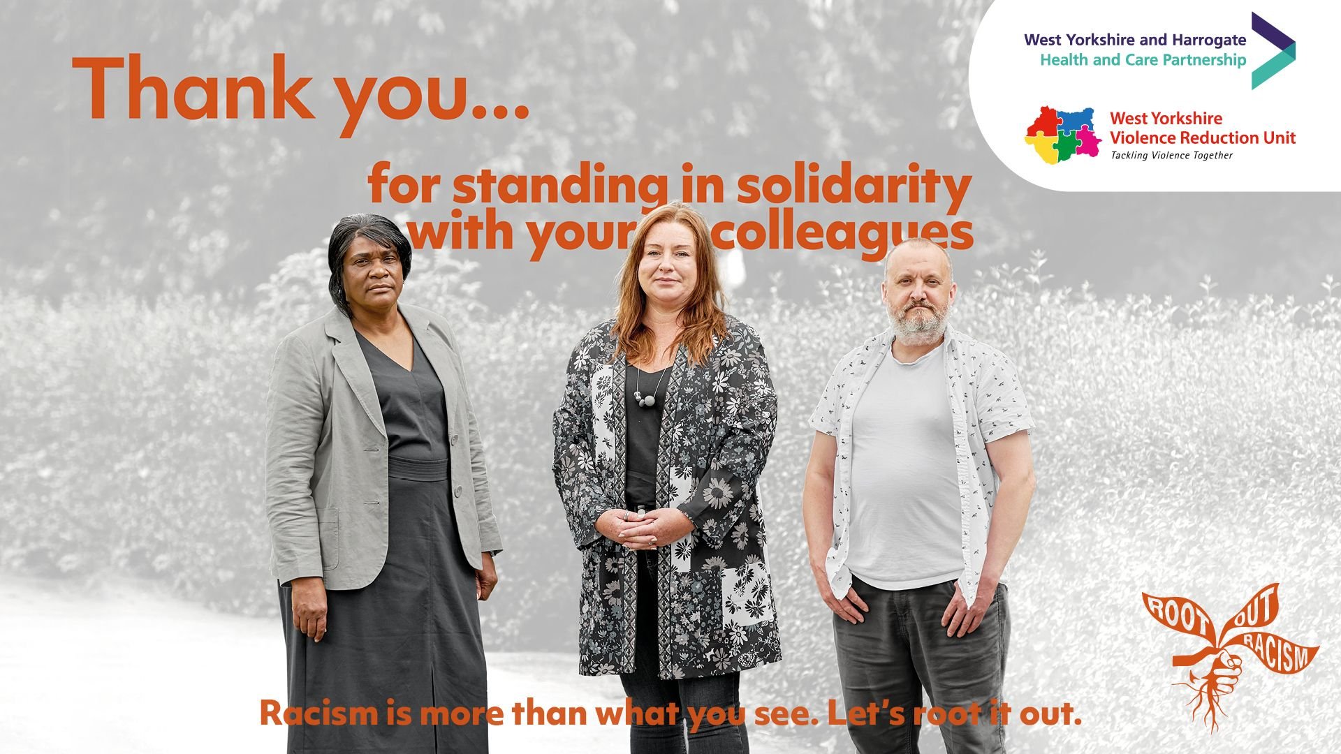 Thank you for standing in solidarity with your colleagues. Racism is more than what you see. Let's root it out.