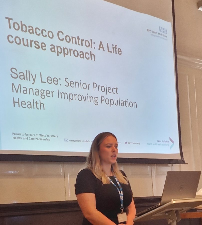 Tobacco control summit - Sally Lee presenting