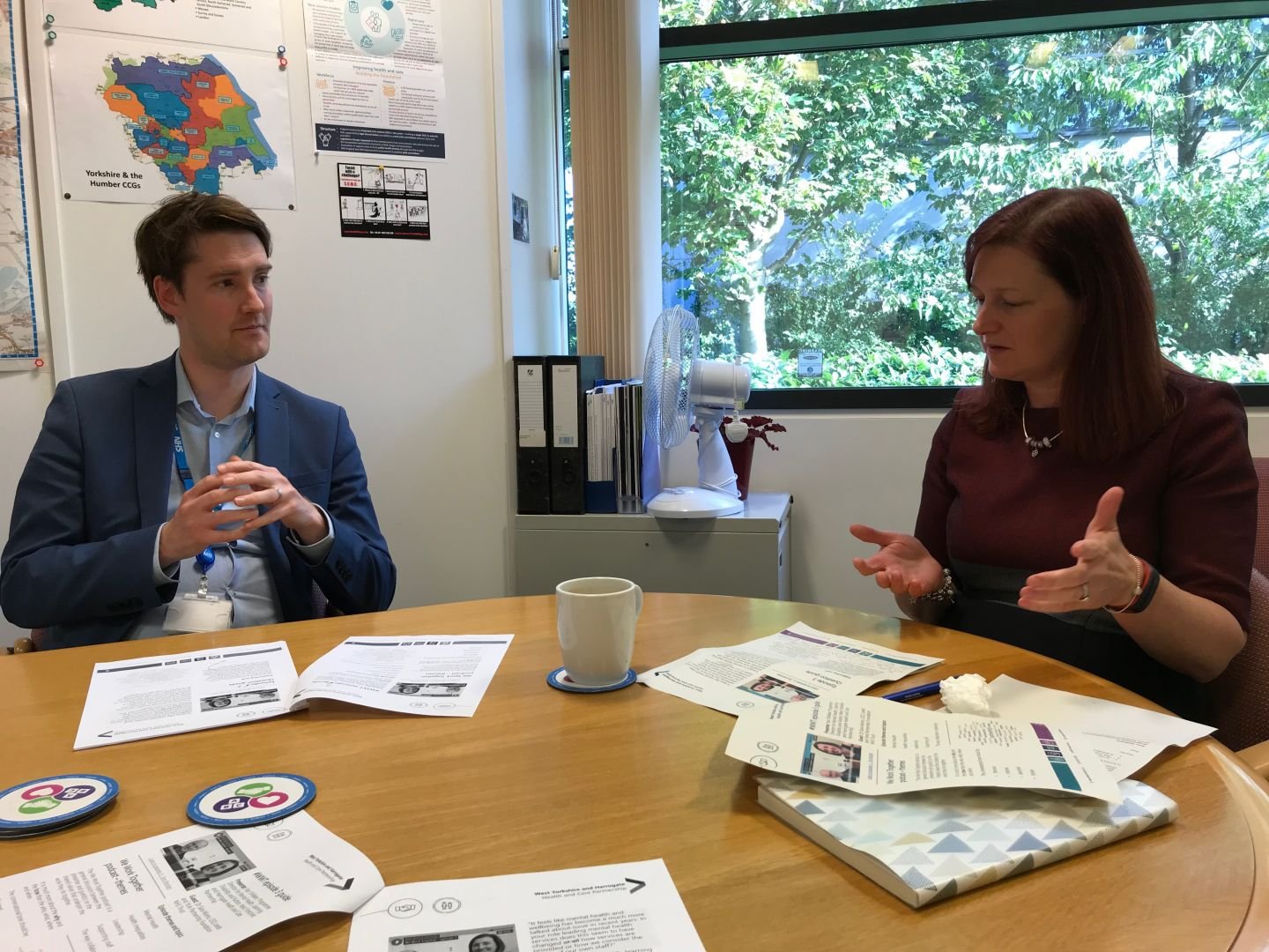 Keir Shillaker and Sara Munro in conversation