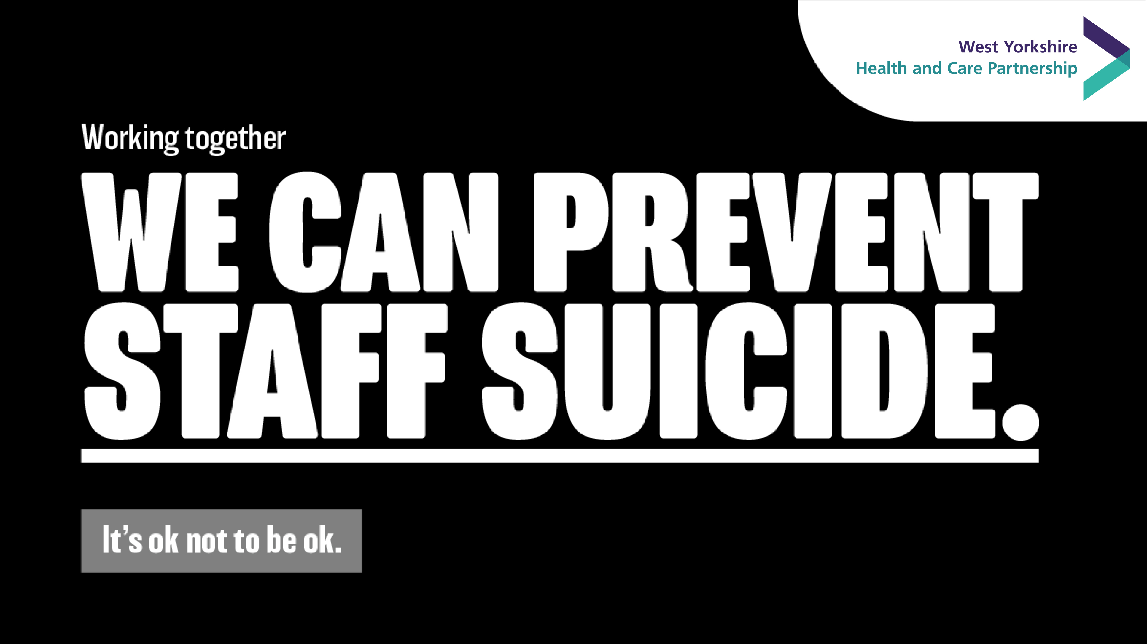 We can prevent staff suicide banner