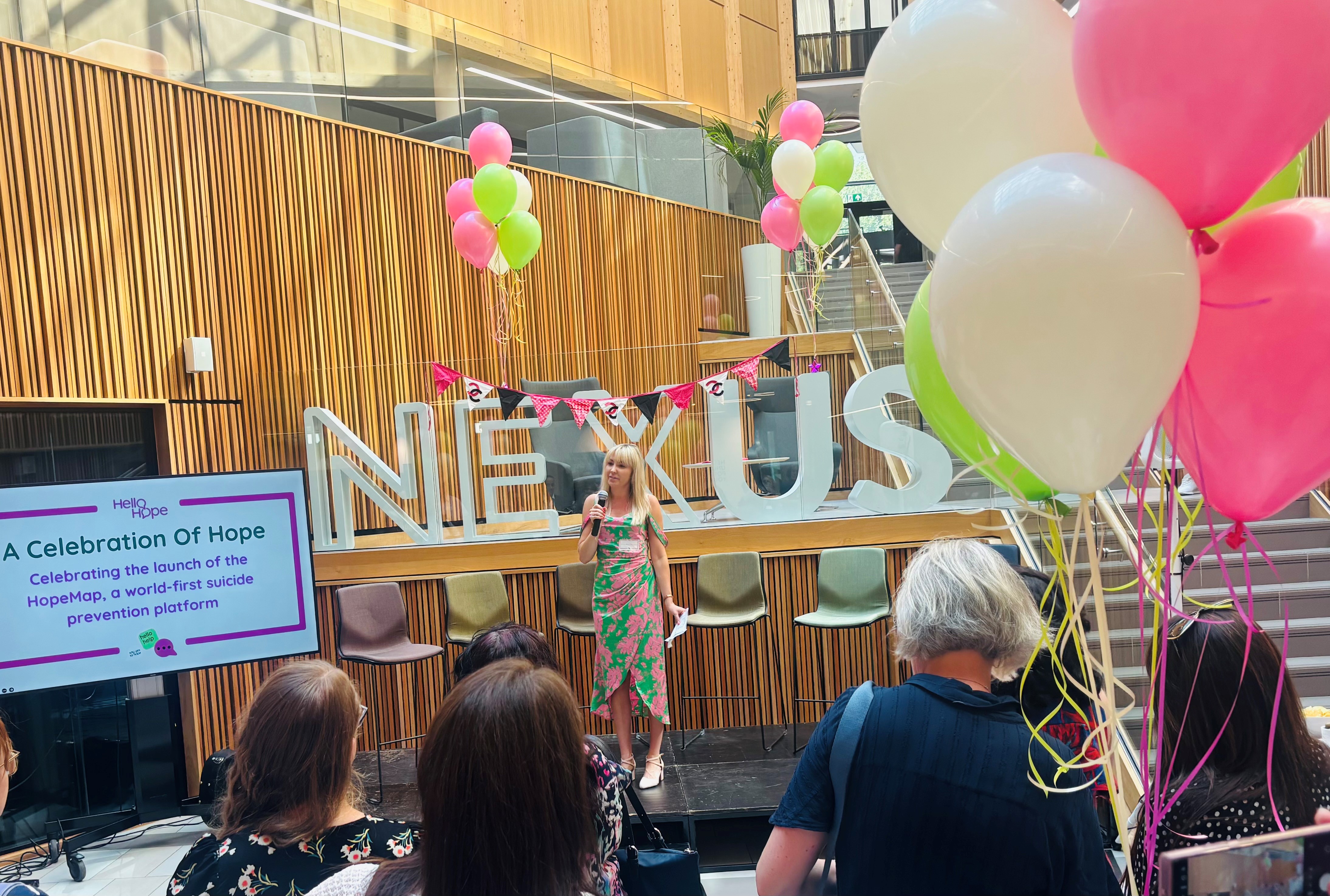 Ellie McDonald presenting to attendees