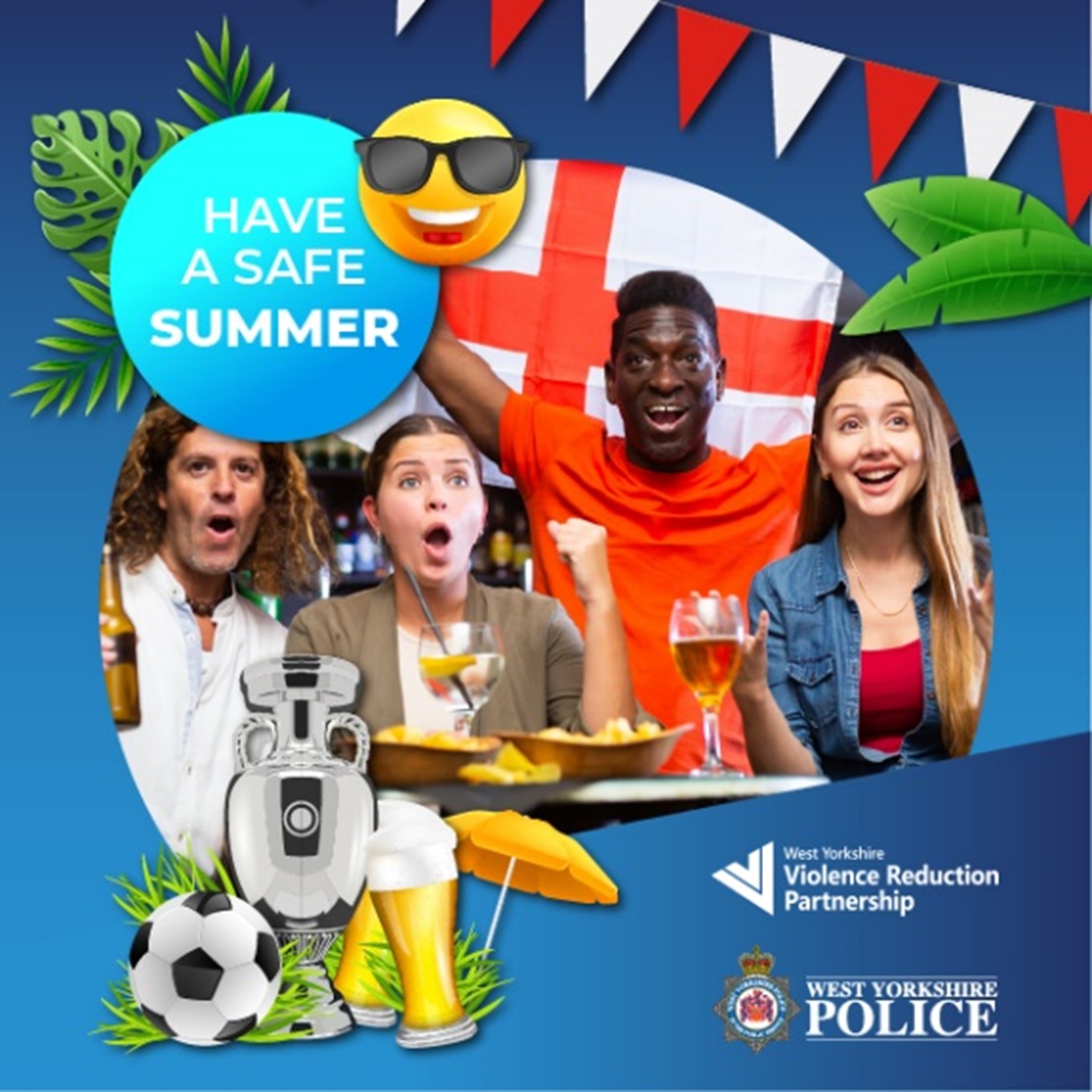 Have a safe summer - collage of people enjoying Summer safely