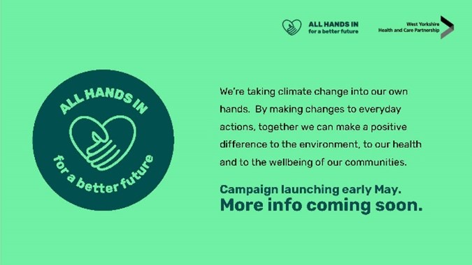 All Hands In - we're takling climate change into our own hands by making changes to everyday actions.