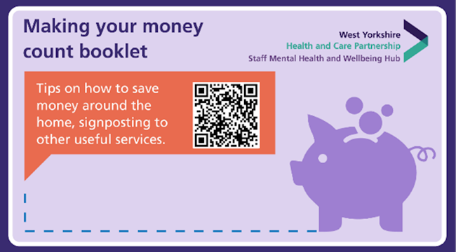 Scan the QR code for the making your money count booklet