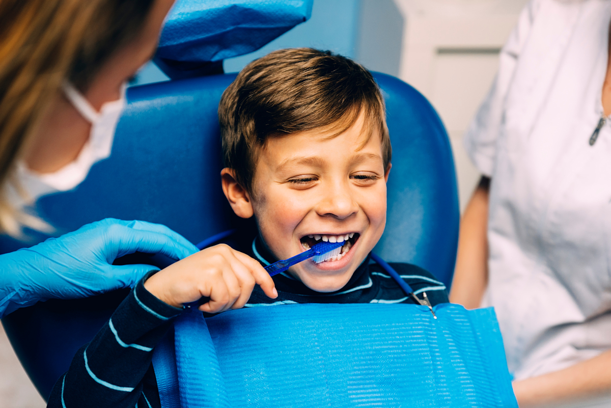 Child at dentists