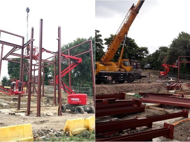 crane on site
