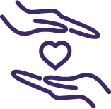 caring hands icon