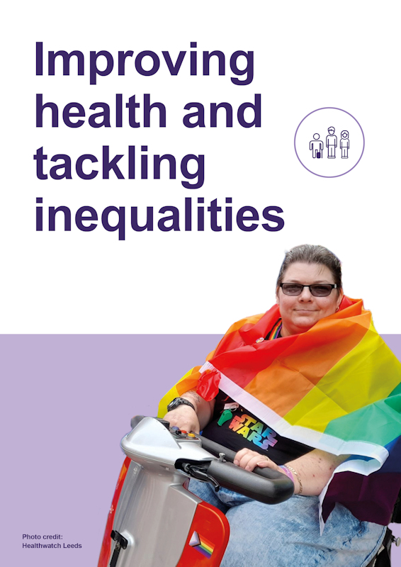 Joint forward plan chapter cover - improving health and tackling inequalities