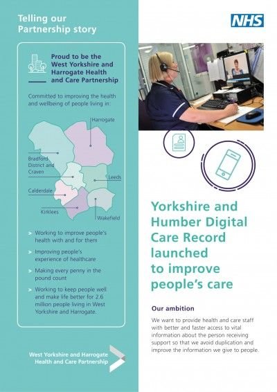 Yorkshire and Humber Digital Care Record launched to improve people's care