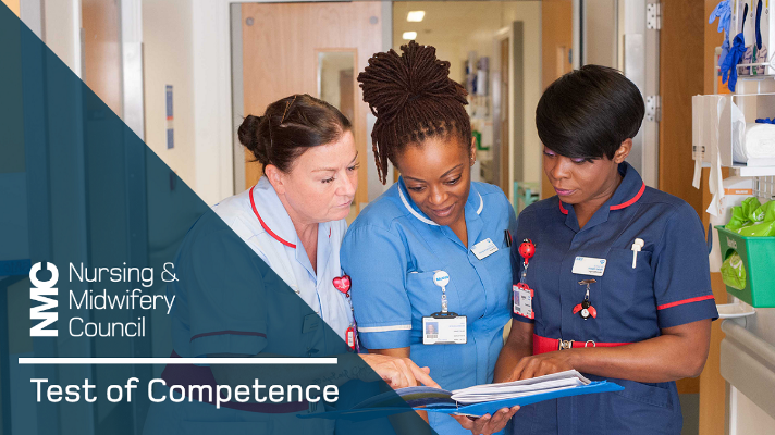 Nursing and Midwifery Council test of competence