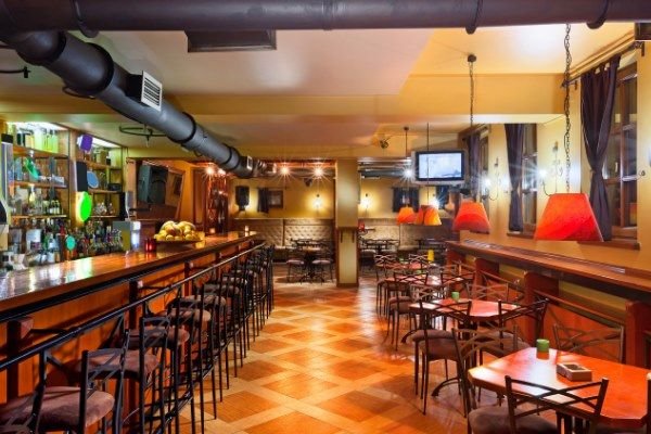 interior of empty restaurant