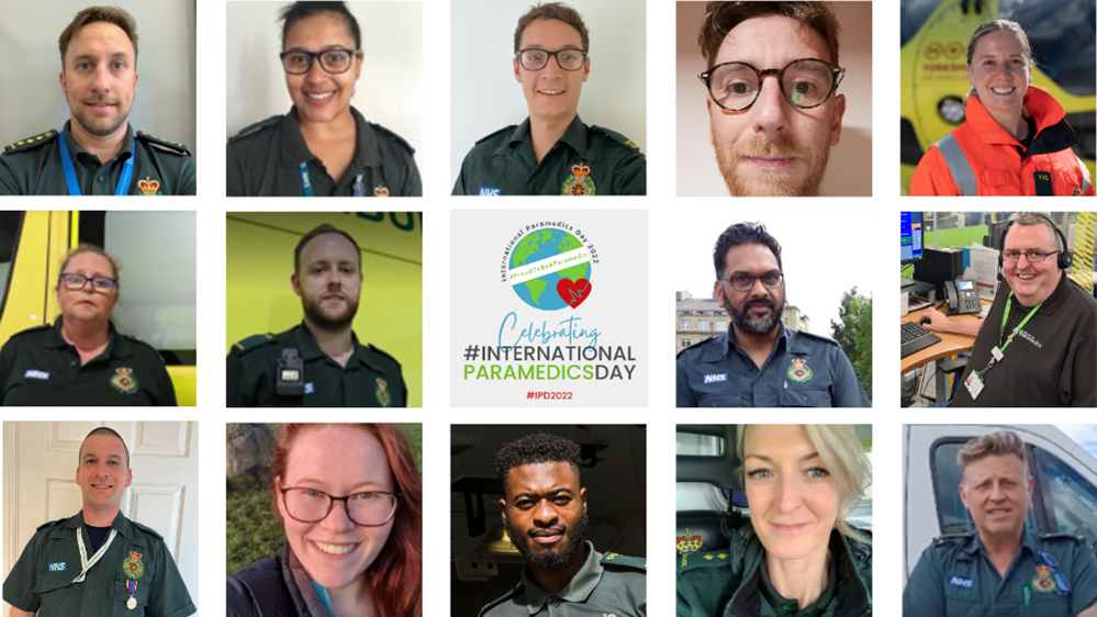 International paramedics day - collage of YAS paramedics