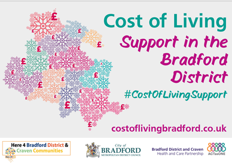 Bradford District cost of living campaign graphic