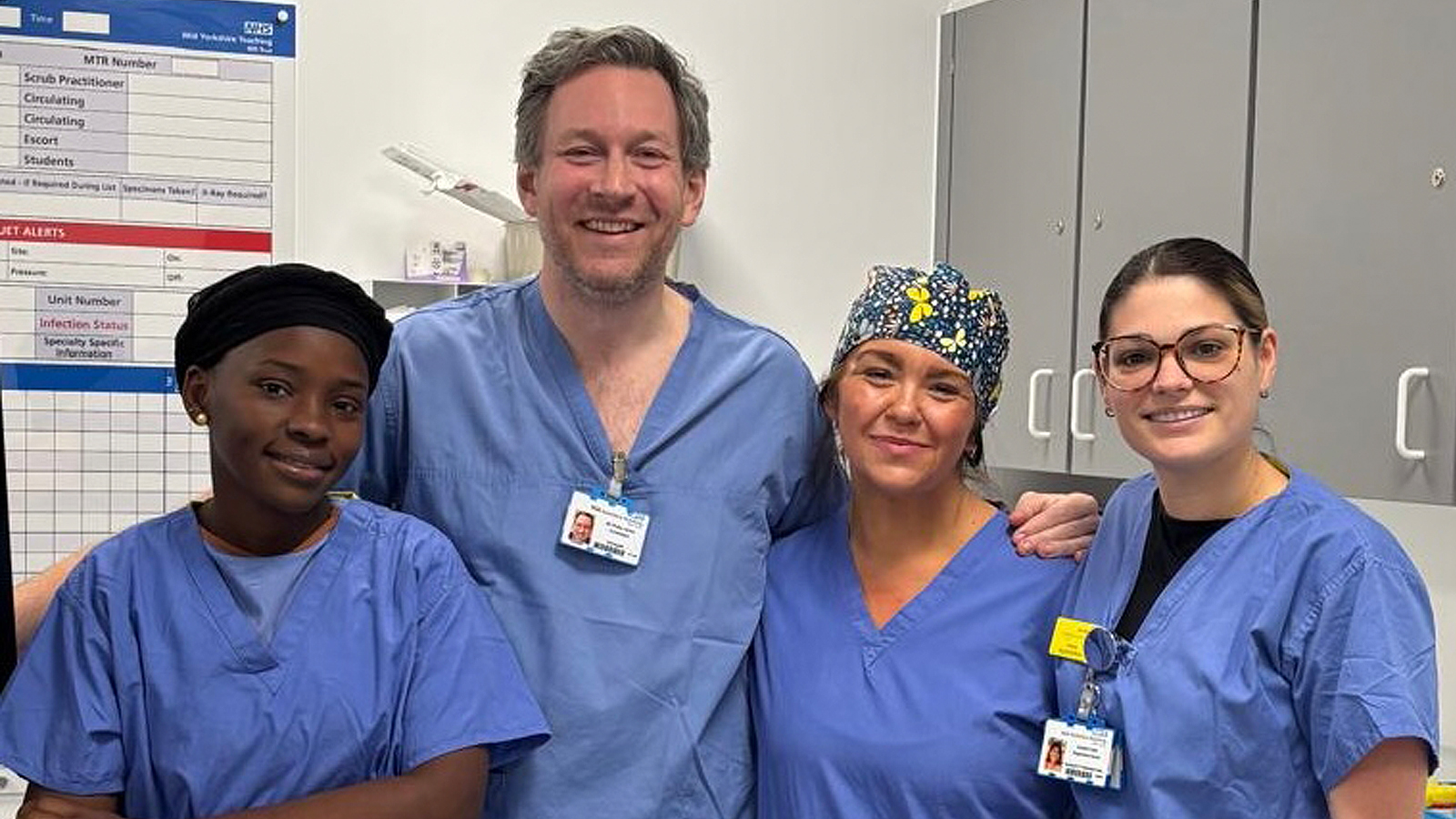 Biopsy team at the Mid Yorks surgical hub