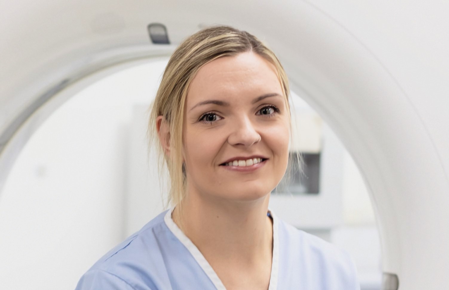 Charlotte Lay at Airedale Hospital where she works.jpg