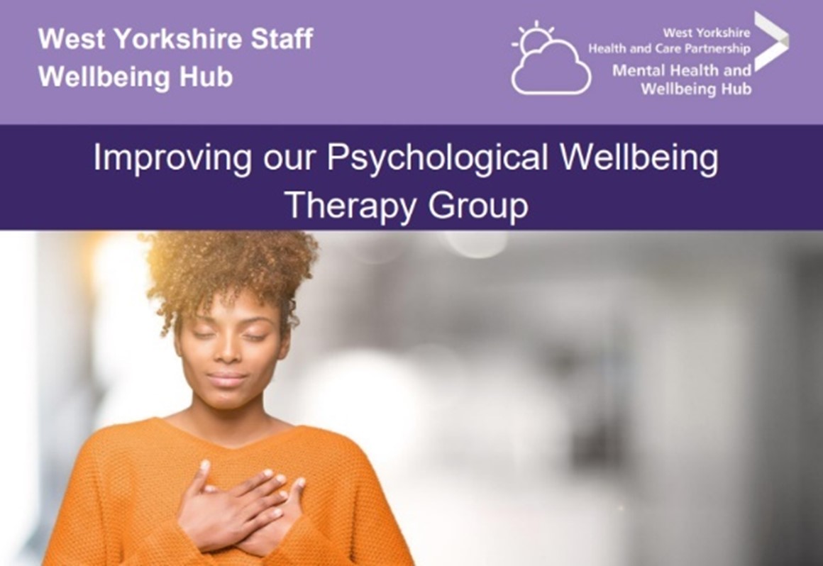 Improving our psychological wellbeing therapy group